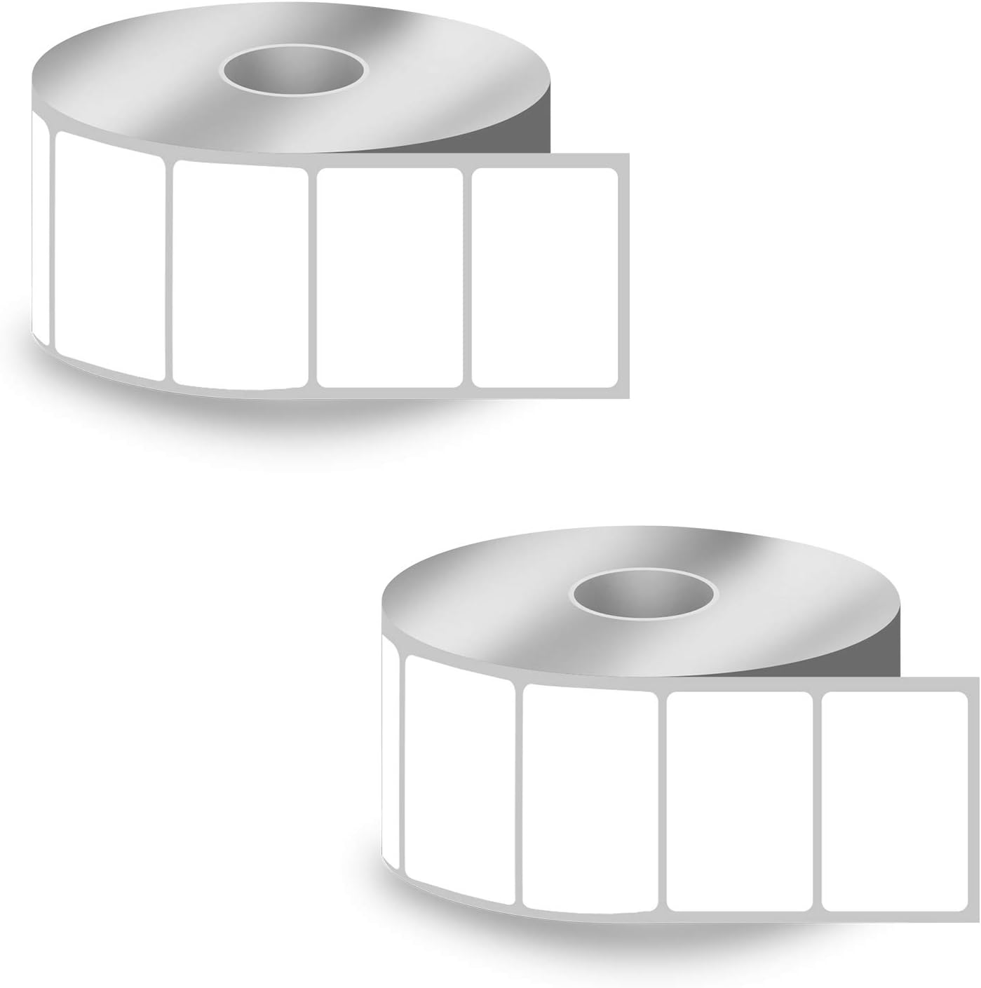 BETCKEY - 1.5" x 1" All Purpose & Address Labels Compatible with Zebra & Rollo Label Printer, Premium Adhesive & Perforated[10 Rolls, 13000 Labels] : Office Products