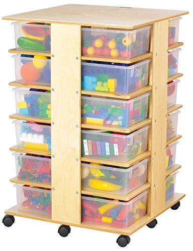 Jonti-Craft 03640JC 24 Tub Tower with Clear Tubs