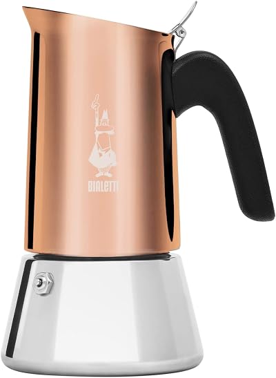 Bialetti Venus Bronze 4 Cups Coffee Maker Induction Steel Anti-Scalding
