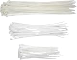 fiXte Cable Ties 2mm x 150mm White Plastic Tie Wraps Zip Ties Office Home view 3