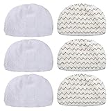 KEEPOW 6 Pack Washable Steam Mop Pads Replacement for Bissell Powerfresh 1940 1544 1440 Series Steam Mop, Model 1544A, 2075A, 1806, 5938, 1940W, 19404, 1940A