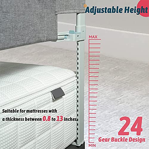 Foldable Crib Rail Guard,Toddler Bed Rails Guard,Universal Baby & Children Bed Rail,Upgrade Reinforced Safety Bed Fence Protector Rail for Cribs, Twin, Double, Full Size Queen & King Bed (47 Inch)