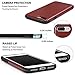 TENDLIN Compatibl with Case with Premium Leather Outside and Flexible TPU Silicone Hybrid Slim Case (Brown)
