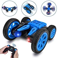 Rainbrace Remote Control Car RC Stunt Car Toys for 6-12 Years Old Boys Gift, 2.4Ghz 360°Flips Double Sided Rotating Tumbling Race Car Vehicles High Speed 4WD RC Truck Off Road RC Car Kids Toy Cars