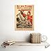 Wee Blue Coo War WWII Soviet USSR Red Army Hero Forward Ivan Soldier Art Print Poster Wall Decor 12X16 Inch