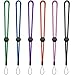 YOUOWO 6 Pack 6 Colours Nylon Wrist Lanyard Adjustable Length,For Flashlight Wallet USB Flash Drive Hand Strap Cell Phone Charms Key ID Card Badge Holder