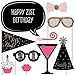 Big Dot of Happiness Finally 21 Girl - 21st Birthday Photo Booth Props Kit 20 Count