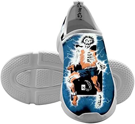 Metallica Skeleton Man Comfortable Sports Shoes Running Sneakers Canvas For Boys Girls