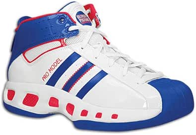Amazon.com | adidas Men's Pro Deal Basketball Shoe,White/Red/White,7.5 M | Basketball