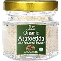 Jiva Organics Organic Asafoetida (Hing) Spice 25 Gram - Very Potent & Strong - A Little Goes a Long Way - No Wheat