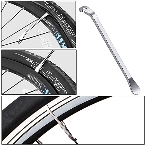 Bicycle Spoke Wrench Steel Size 10-15 Universal Spoke Tensioner for Bicycle Wheel Centring Nipple Tensioner Tension Wrench with Bike Tyre Lever Spoke Wrench Bicycle Tools