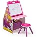 Delta Children Activity Center with Easel Desk, Stool and Toy Organizer, Disney Princess