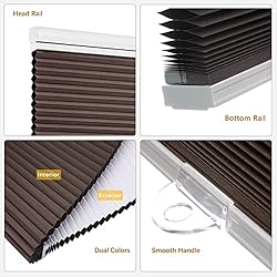 Changshade Blackout Cellular Shades Cordless, Top