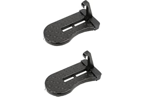 SWPATO 2 Pack Car Door Step with Glass Breaker Safety Hammer & Roof Rack Access,Car Automotive Foldable Roof Rack Door Step - Fits Most Car, for SUV and Truck, Max Load 400 lbs