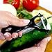 Hitecera Ceramic Veggie Fruit Knife and Peeler Ultra Sharp Lightweight-No Rust and Metal Taste,Great Kitchen Tool Set for Precise Cutting, Peeling,Keeping Original Taste and Color