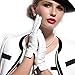 MATSU Simple Sytle Women Winter Warm Lambskin Leather Gloves 7 Colors M9022