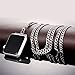 Bandmax Necklace Compatible with Apple Watch 42MM 44MM,Fashion Stainless Steel Cuban Link Chain Necklace Compatible with iwatch Series 6/5/4/3/2/1