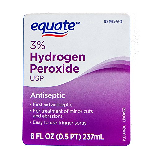 Hydrogen Peroxide First Aid Antiseptic 3 Solution 8 Oz Trigger Spray