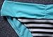 Nulibenna Push Up Two Piece Bikini Swimsuit Candy Patch Padded Swimwear Blue Medium