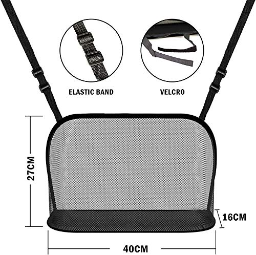 Car Mesh Organizer Handbag Holder-Car Mesh Organizer Between Seats Handbag Holder Front Seat Storage for Tissue Purse… - Image 2