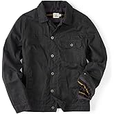 Huckberry Flint and Tinder Men's Flannel-Lined Waxed Trucker Jacket