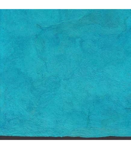 Authentic Mexican Amate Bark Paper - Azul Blue Weave 15.5x23 Inch Handcrafted Sheet