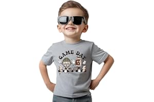 QUAINTEE Toddler Game Day Shirt for Boys Grils Kids，Game Day Baseball Football T Shirts for Boys Girls, Prints, 2-6T