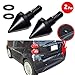 WildAuto Smart Bumper Guard Protector Front or Rear, Black -for Smart Car All Models - Spikes Guards - 2 Pcs