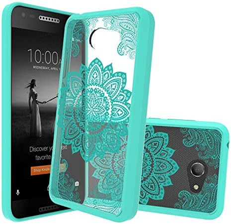 Ayoo Alcatel A30 Case,Alcatel Kora Case, Alcatel Zip LTE Case, [Drop Protection][Shock Absorption] Soft TPU+Hard PC Bumper Protective Clear Case for Alcatel A30-YK Mint