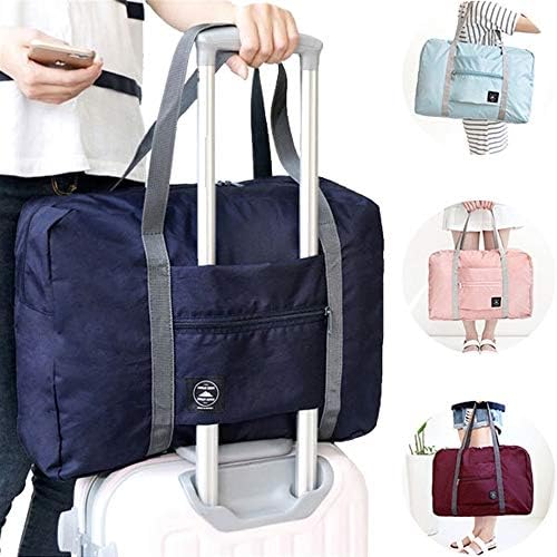TUOBU Unique Handbag Large Travel Bag Waterproof Storage Bag Luggage Folding Handbag Shoulder Bag Organizer (Color : Burgundy)