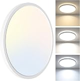 zemty 24W LED Ceiling Light 2100LM 3 Color Temp 3000K 4500K 6000K Round