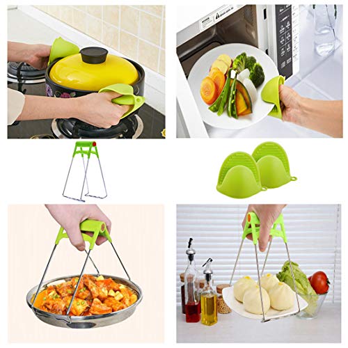 Pressure Cooker Accessories Set, Compatible with Instant Pot 5,6,8 QT Steamer Basket,Egg Rack, Springform Pan,Egg Bites Mold,Steamer Basket Inserts,1Pair Silicone Mitts/7pcs