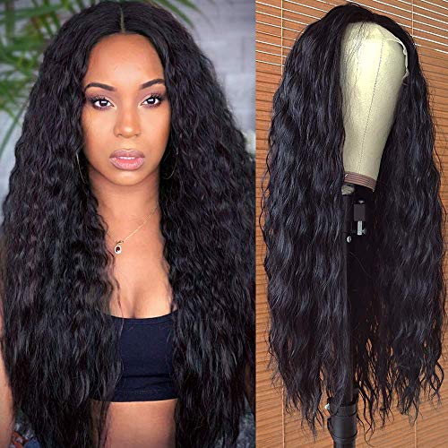 Dorosy Hair 13x3 Lace Front Wigs Loose Curly Wigs For Black Women Synthetic Heat Resistant Fiber 180 Density Swiss Lace Wigs With Baby Hair 24 Inch 1b Pricepulse