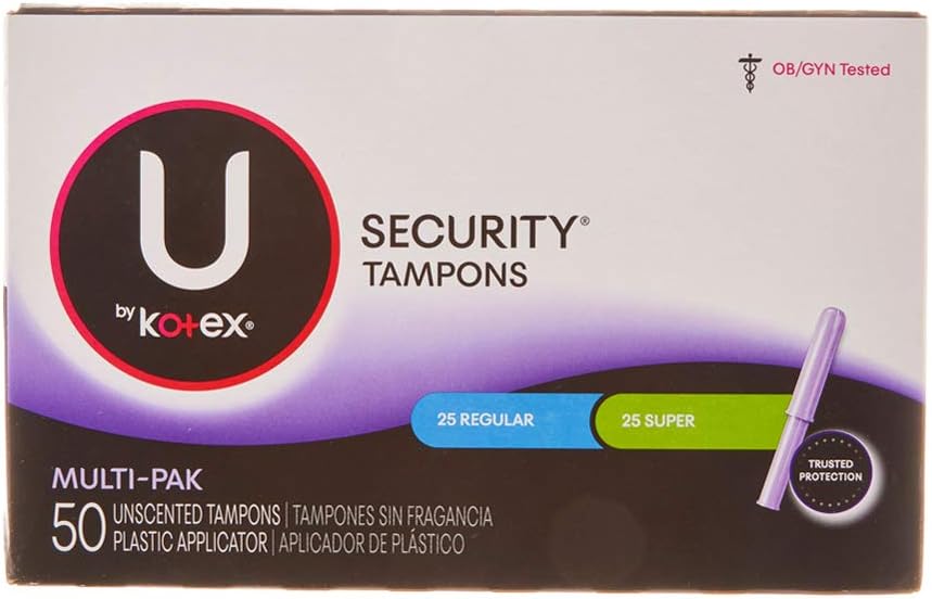 U by Kotex Security Tampons, Multipack, Regular/Super Absorbency