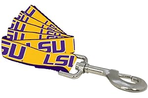 ALL STAR DOGS NCAA Louisiana State Fightin Tigers Dog Leash (Team Color, Small)