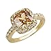 Cushion Halo Cubic Zirconia CZ Engagement Rings Wedding Party Statement Cocktails Classic Fashion Size 4-12