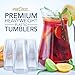 Small Clear Plastic Cups - 5 oz. 200 Pack - Hard Disposable Cup - Wine and Plastic Cocktail Glasses - Drinking and Party Punch Cups and Bulk Wedding Tumblers