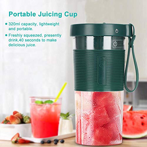 Electric Juicer, Portable Fruit Juicing Cup Threeleaf Cutter Head
