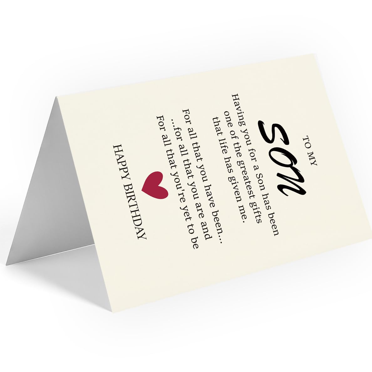 To My Son, Birthday Card for Son, Son Birthday Card, Birthday Card Son, Birthday Card Son, Happy Birthday Son Card, To My Son from Mom, Gifts for Adult Son Gift Ideas, Birthday Card Son Adult