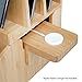Bamboo Charging Station w/Extension & MobileVision Compatible Stand Adapter for Apple iWatch Combo Organizer for Smartphones, Tablets, and Laptops