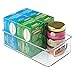 InterDesign Home Kitchen Organizer Bin for Pantry, Refrigerator, Freezer & Storage Cabinet, Set of 4, 10-Inch by 6-Inch by 3-Inch, Clear