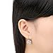BAMOER 18K Rose Gold Plated Snowflake Leverback Earrings with Cubic Zirconia for Women Girls CZ Jewelry Fashion Drop Earrings 3 Style