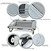 Outrav Elevated Dog Cot with Steel Frame - Foldable Raised Play and Rest Bed for Dogs and Cats - Heavy Duty Strong Material - Pet Cot with Bonus Storage Bag (Small 30” x 20” x 7”, Grey)