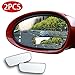 4 Pack Blind Spot Mirror, Maleb Square No Blind Spot Mirror for All Universal Vehicles Car Side Convex Rear View Mirror Wide Angle Blind Spot Mirror Fit Stick-on Design