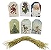 Sustainable Greetings 120 Pack Vintage Christmas Gift Tags for Holiday Presents, Customizable Gift Tags with String Attached for Parties, Stocking Name Labels, 6 Designs, 2.2 x 3.5 In