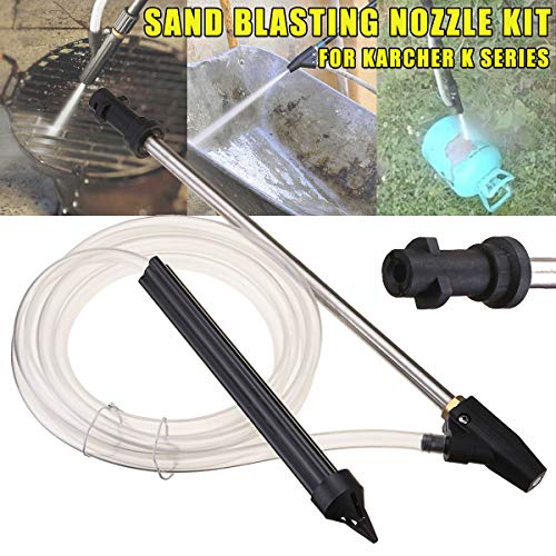 Kangkangk Portable Sand Blaster Wet Blasting Washer Sandblasting Kit for Karcher K Series High Pressure Washers Blasting Pressure Gun - Thumbnail 6