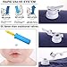 Travel Bread Travel Foot Rest Pillow, 3 Levels Adjustable Height Inflatable Travel Leg Rest Pillow for Foot Rest on Airplane, Car, Train, Office, Travel Pillow for Kids to Sleep on Long Flights (Blue)