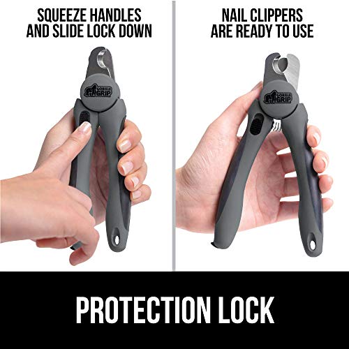 Gorilla Grip Professional Pet Nail Clippers and File, Stainless Steel
