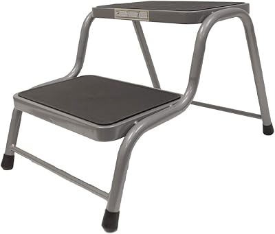 Maypole Silver Double Caravan Step Reinforced Steel 150Kg Load EN14183