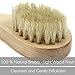 Natural Bristles - Face Cleansing Brush, Deep Pore Scrub Face Cleanser & Exfoliating - Set of 3 Pack Wooden Handle, For Men or Women, Facial Cleaning Brushes Exfoliator. For Dry Skin Brushing